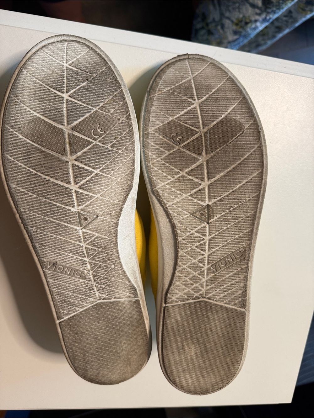 Vionic Women’s Yellow Canvas Slip-On Sneakers - Picture 6 of 8